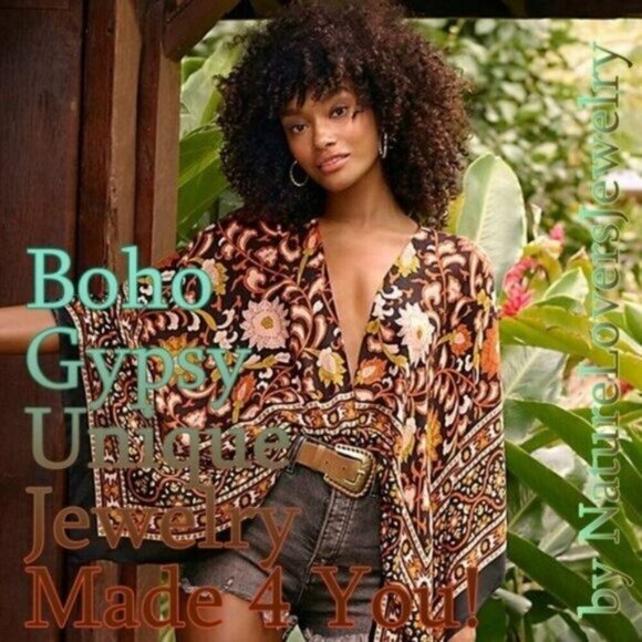 Woodland Vibes! Green Sea Sediment Jasper Pendant Necklace ~ Dainty & Slim - Picture 5 of 7